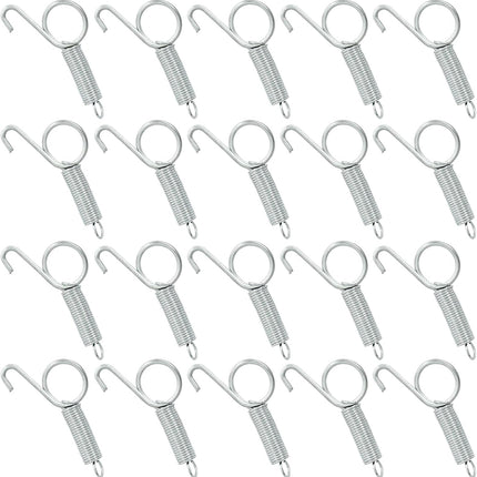 20Pcs Spring Latch Hook Pet Door Latch Spring Cage Latch Cage Lock Metal Finger Spring Door Hook for Fixing Rabbits Birds Dogs Cats Squirrels Small Animals.