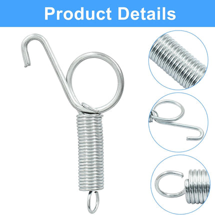 20Pcs Spring Latch Hook Pet Door Latch Spring Cage Latch Cage Lock Metal Finger Spring Door Hook for Fixing Rabbits Birds Dogs Cats Squirrels Small Animals.