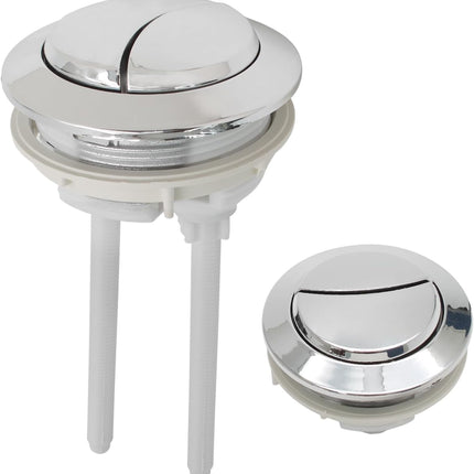 Toilet Tank Push Button 48mm Thread Diameter Dual Push Flushing Button Adjustable Toilet Water Tank Button Replacement, Pack of 1.