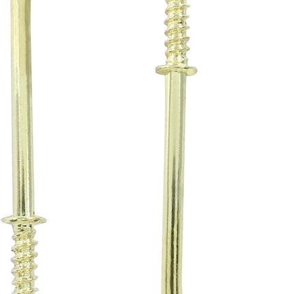 20pcs L Shape Screw Hooks, 2 Inch Square Bend, Gold Steel, 100% Steel, Wall Mount, Minimalist, For Home, Office, Decoration.