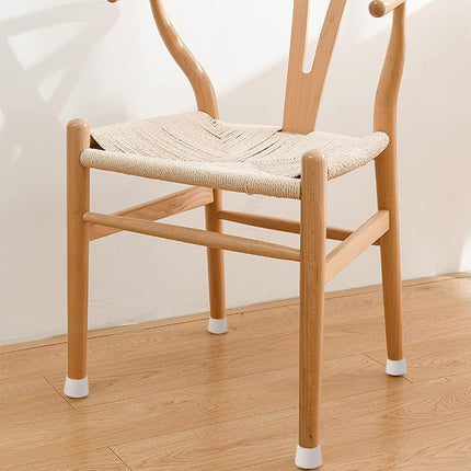 Chair Leg Caps, 1 Inch Non Slip Rubber Chair Leg Floor Protectors for Sofa Bar Stool Garden Furniture, 16 Pack White.