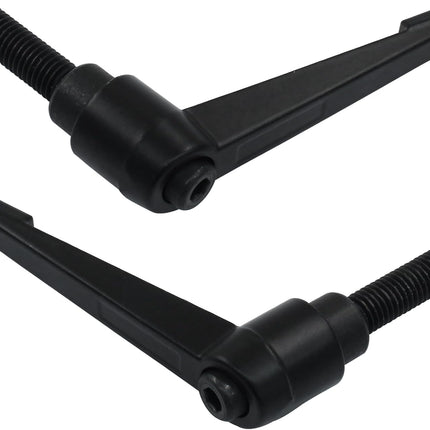2Pcs Adjustable Clamping Lever Handle M10 x 32mm Male Thread Adjustable Handles Push Button Ratchet Lever Knob Rotating Screw Handles Bolts with Locking Lever.