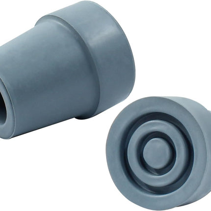4pcs 19mm Rubber Cane Tips, 3/4 Inch Diameter Anti Slip Crutch Tips, Universal Replacement Tips for Cane, Crutch, Walker (Grey).