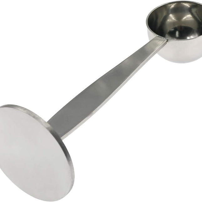 2-in-1 Coffee Scoop Stainless Steel Measuring and Tamping Coffee Spoon(15ml)-1pc.