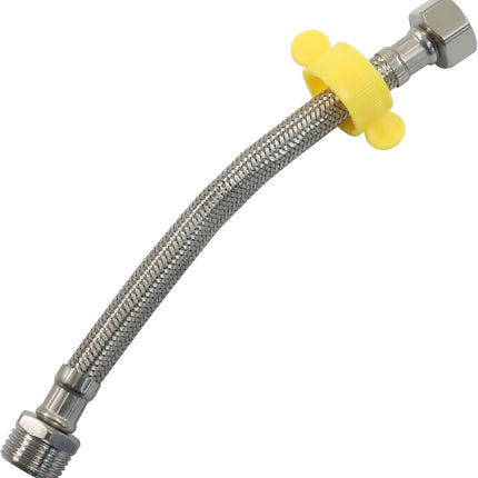 8 Inch Faucet Supply Line Connector, 1/2 Female x 1/2 Male Supply Line Braided Stainless Steel Hose for Kitchen/Sink/Toilet.