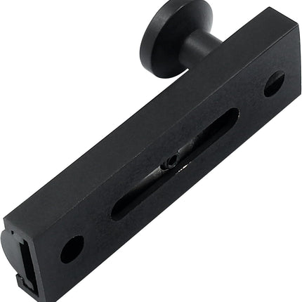 Sliding Deadbolt, Heavy Duty Solid Brass Surface Bolt, Door Slide Lock Anti Theft Security Door Latch Lock with Screws(Black,2 Inch).