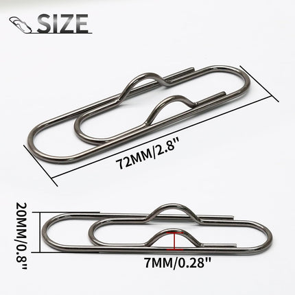 20 PCS Metal Pen Clips, Black Pen Holder, Multifunctional Pen Clip Holders for Notebooks, Paper, Clipboard.