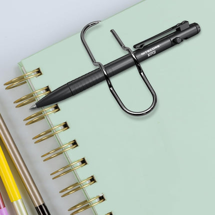 20 PCS Metal Pen Clips, Black Pen Holder, Multifunctional Pen Clip Holders for Notebooks, Paper, Clipboard.