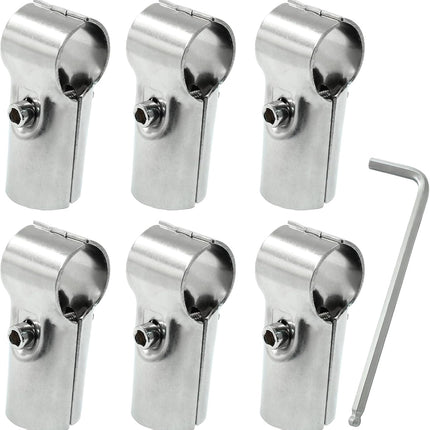 Conduit Pipe T Clamps, Fence Clamp for 25mm Pipe Panel Frames (6 Pack).