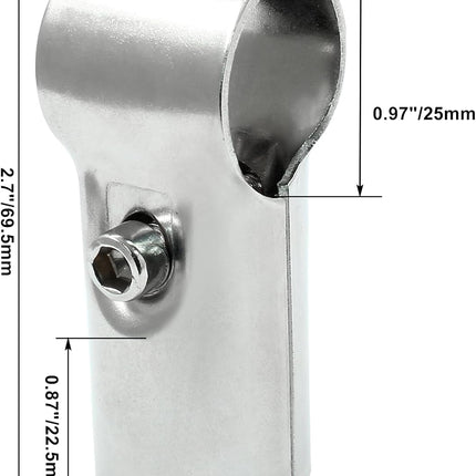 Conduit Pipe T Clamps, Fence Clamp for 25mm Pipe Panel Frames (6 Pack).