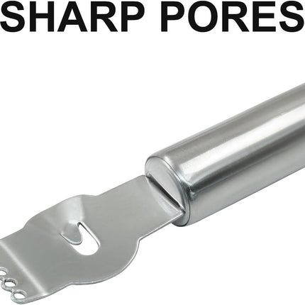 Lemon Zester Grater Stainless Steel Lemon Zester Tool with Channel Knife Orange Citrus Fruit Peeler.