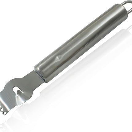Lemon Zester Grater Stainless Steel Lemon Zester Tool with Channel Knife Orange Citrus Fruit Peeler.