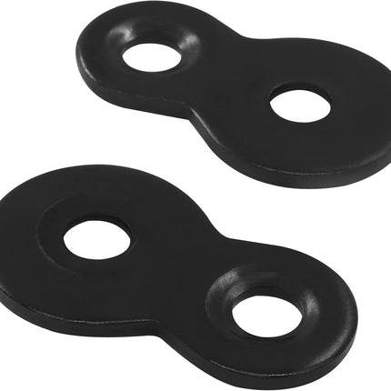 30 Pack Heavy Duty Figure 8 Fastener Clips, Solid Steel Fasteners Screws Heavy Duty Clips, Durable Table Top Connector for Desk Assembly/DIY Enthusiasts/Home(Black).