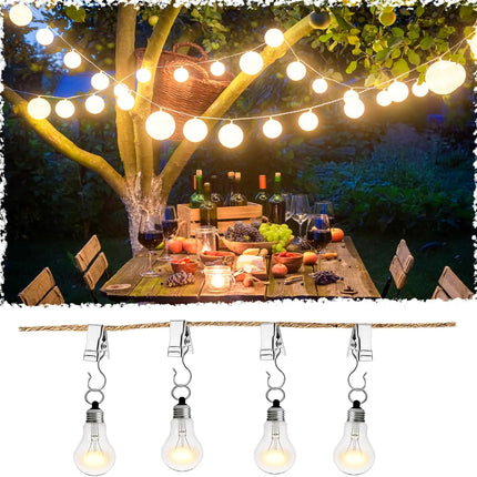 Small Hanging Clip for Curtains - 100 Pack Camper Awning Lights Clips with Light Hanger Hooks, Best for Camp Tent Photo Display Indoor Outdoor Decoration（Silver）.