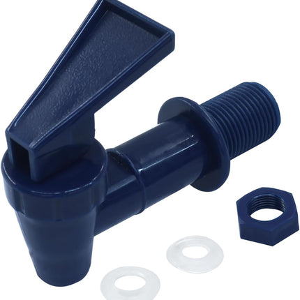 4 Pcs Replacement Cooler Faucet, BPA Free Water Dispenser Tap Reusable Spigot Spout, Beverage Lever Pour Dispenser Valve for Water Jug/Ceramic Crock(Dark Blue).