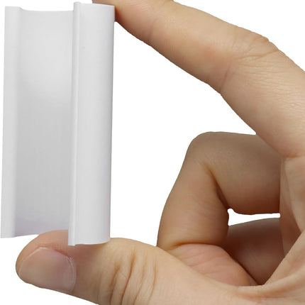 16 Pack PVC Pipe Clips, Heavy-Duty Greenhouse Clips Multi-Use Pool Cover Clamps, Long 2.4 Inch Clips for Garden/Shelters/Bird Protection(fit 3/4 Inch Pipe, White).