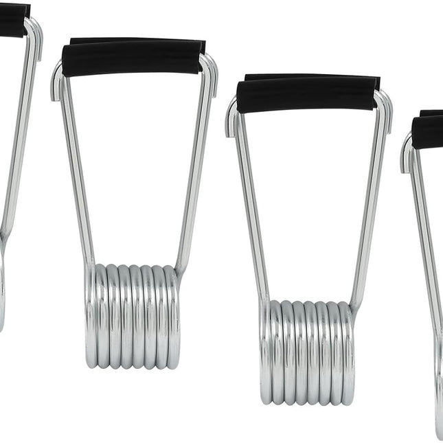 4 Pack Spring Door Closer, Automatic Self-Closing Door Hinge with Rubber Bumper for Cabinet, Closet and Interior Doors.