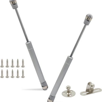 2 Pack 10 Inch Gas Struts, Silver 22LB Gas Spring Lift Support Strut for Truck Tool Box Lid RV Cabinet Door Boat Hatch.