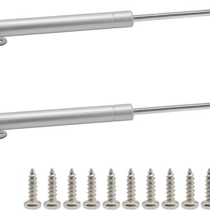 2 Pack 10 Inch Gas Struts, Silver 22LB Gas Spring Lift Support Strut for Truck Tool Box Lid RV Cabinet Door Boat Hatch.