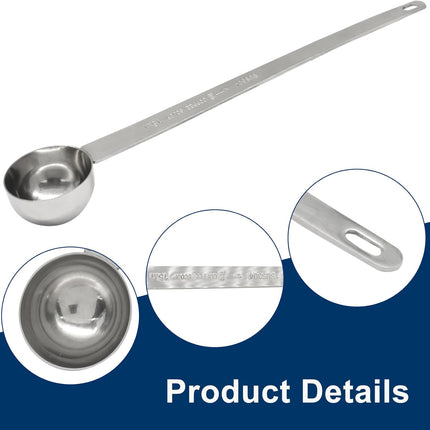 1 Tablespoon Coffee Scoop,Extra Long Handle Measuring Spoon Stainless Steel Scooper, Single Individual Measure Scoop for Ground Coffee(1 Pack, 15 ml).