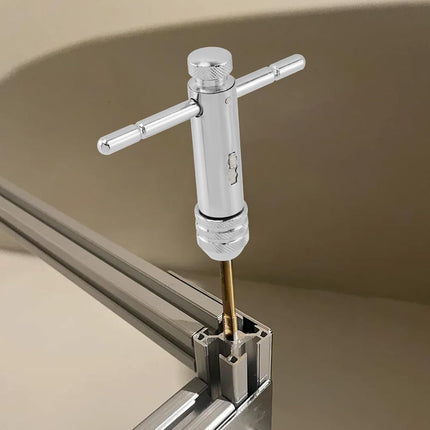 Ratchet Tap Wrench Adjustable T-Handle Tap Wrench Capacity Range M5-M12.