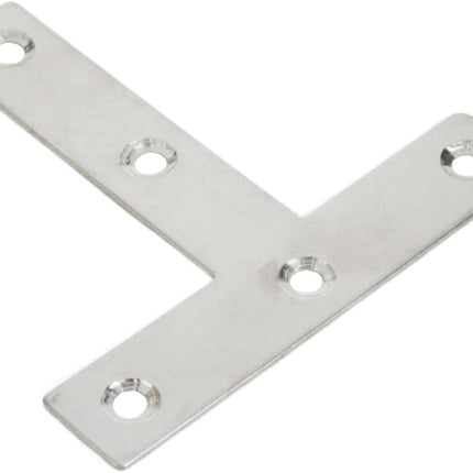 T Brackets Mending Plate 3.14" x 3.14" Stainless Steel Flat Repair Plate - 10pcs.