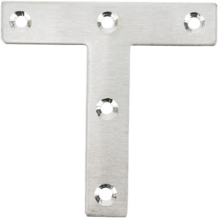 T Brackets Mending Plate 3.14" x 3.14" Stainless Steel Flat Repair Plate - 10pcs.