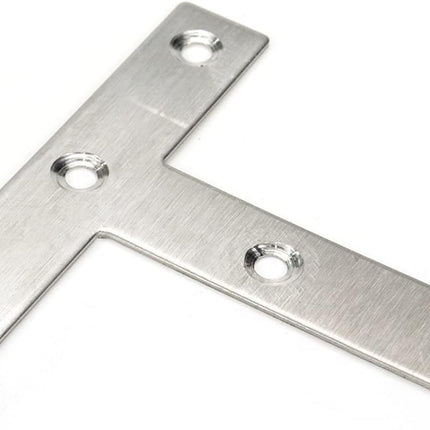 T Brackets Mending Plate 3.14" x 3.14" Stainless Steel Flat Repair Plate - 10pcs.