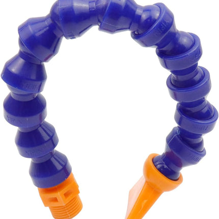 1/2" Thread Water Oil Coolant Hose Pipe Adjustable Coolant Pipe Hose Round Flexible Flat Nozzle Cooling Tube for CNC Lathe Milling Drill Machine-2pcs.