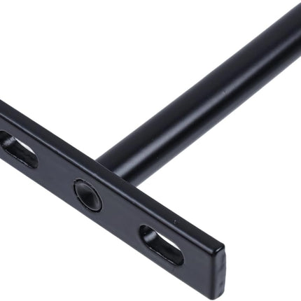 Floating Shelf Brackets 3-inch Heavy Duty Hidden Brackets Black Invisible Shelf Support for Floating Wood Shelves - 4pcs.