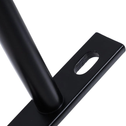 Floating Shelf Brackets 3-inch Heavy Duty Hidden Brackets Black Invisible Shelf Support for Floating Wood Shelves - 4pcs.