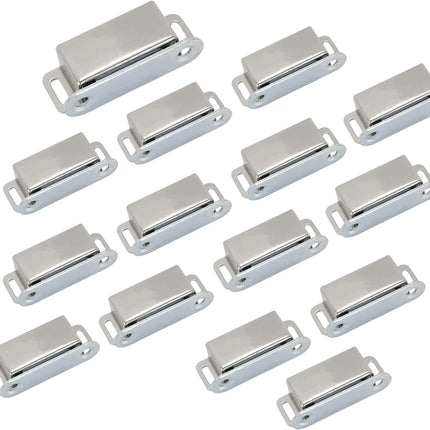 Mini Size Door Magnet Door Catch Latch Stainless Steel for Cupboard Cabinet -Pack of 20.