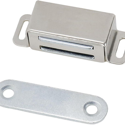 Mini Size Door Magnet Door Catch Latch Stainless Steel for Cupboard Cabinet -Pack of 20.