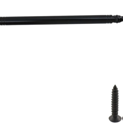 Gate Latch Hook and Eye Latch for Door Barn Door Lock Stainless Steel Door Latch for Shutters Window Shed Cabinet Black 8-inch Length - 2pcs.