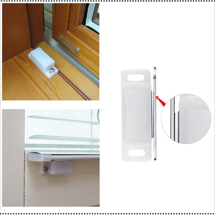 Magnetic Door Catch Latches for Cabinet Doors, Cupboards, Drawers & Shutters -Pack of 10.