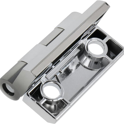 Butt Hinge Zinc Alloy Door Hinge Polished Chrom Silver Residential Bed Room Hinge for Doors Hardware 2.36" x 2.36" -2pcs.