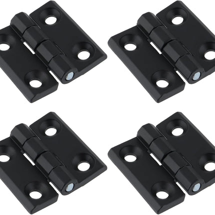 Black Butt Hinge Zinc Alloy Door Hinge Heavy Duty Boat Hatch Hinges Residential Bed Room Hinge for Doors Hardware 1.96" x 1.88" -4pcs.