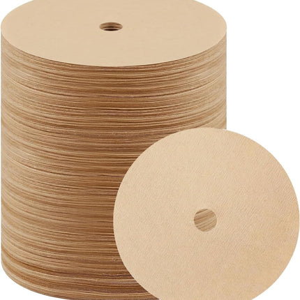 600 Count Percolator Coffee Filters，3.75 Inch Disposable Round Coffee Filter，Natural Unbleached，Disc Coffee Filters for Camping，Coffee Pot，Home，Office.