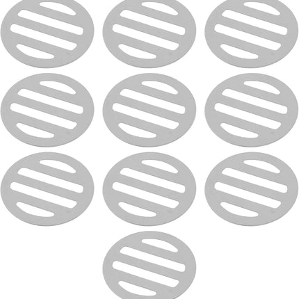 Drain Cover Grates Fit 2-inch Dia Drain, Stainless Steel Drainage Grate Cover Round Replacement Floor Drain Strainer for Shower, Bathroom Floor, Balcony, and Outdoor Garden Drains -10pcs.