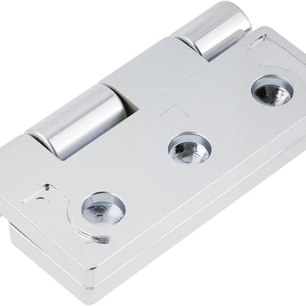 Butt Hinge Zinc Alloy Cabinet Hinges Polished Chrom Silver Residential Bed Room Hinge for Doors Hardware 2.56" x 2.16" -2pcs.