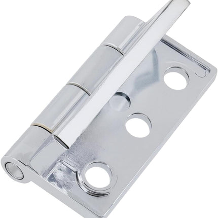 Butt Hinge Zinc Alloy Cabinet Hinges Polished Chrom Silver Residential Bed Room Hinge for Doors Hardware 2.56" x 2.16" -2pcs.