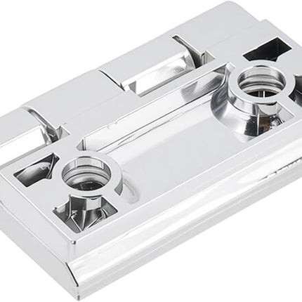 Butt Hinge Zinc Alloy Door Hinge Polished Chrom Silver Boat Hatch Hinges Heavy Duty Residential Bed Room Hinge for Doors Hardware 1.96" x 1.96" -4pcs.