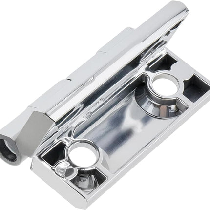Butt Hinge Zinc Alloy Door Hinge Polished Chrom Silver Boat Hatch Hinges Heavy Duty Residential Bed Room Hinge for Doors Hardware 1.96" x 1.96" -4pcs.
