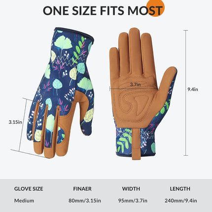 Gardening Gloves for Women, Breathable leather Garden Gloves with Grip, Thorn-Proof Puncture-Resistant Work Gloves.
