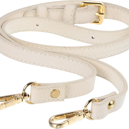 Purse Strap, Leather Adjustable Replacement Strap for Women's Crossbody Handbags Bag, 0.6" Wide, 41-51" Long (Beige).