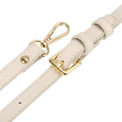 Purse Strap, Leather Adjustable Replacement Strap for Women's Crossbody Handbags Bag, 0.6" Wide, 41-51" Long (Beige).