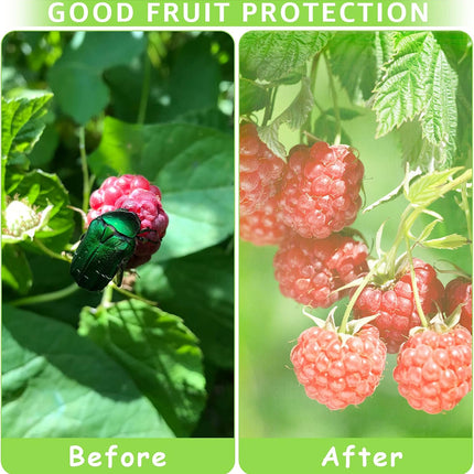 50 Pcs Fruit Protection Bags,8''×12''Fruit Netting Bags for Fruit Trees Fruit Cover Mesh Bag with Drawstring Netting Barrier Bags for Plant Fruit Flower.