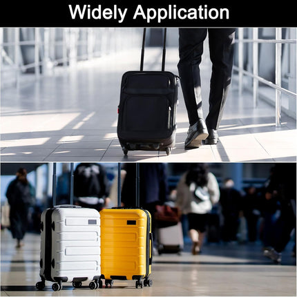4Pcs Luggage Replacement Pads, Plastic Luggage Stand Feet Stud, Suitcase and Travel Gear Bottom Side Accessories with Self-Tapping Screws, Black (47x47x25mm).