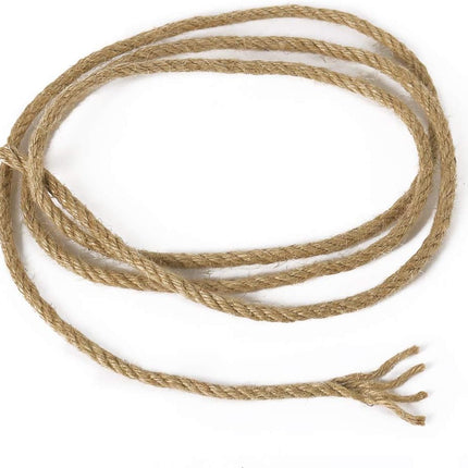 5mm Jute Rope, 100 Feet 4Ply Twisted Heavy Duty and Thick Twine Rope for Gardening, Crafting, Bundling, Cat Scratching Post, Home Decor, Christmas Decorations.