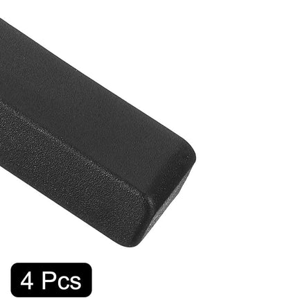 4Pcs Luggage Replacement Pads, Plastic Luggage Stand Feet Stud, Suitcase and Travel Gear Bottom Side Accessories with Self-Tapping Screws, Black (42x16x13mm).